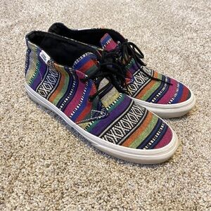 Vans Chukka Southwest Serape Size Womens 8, Mens 6.5